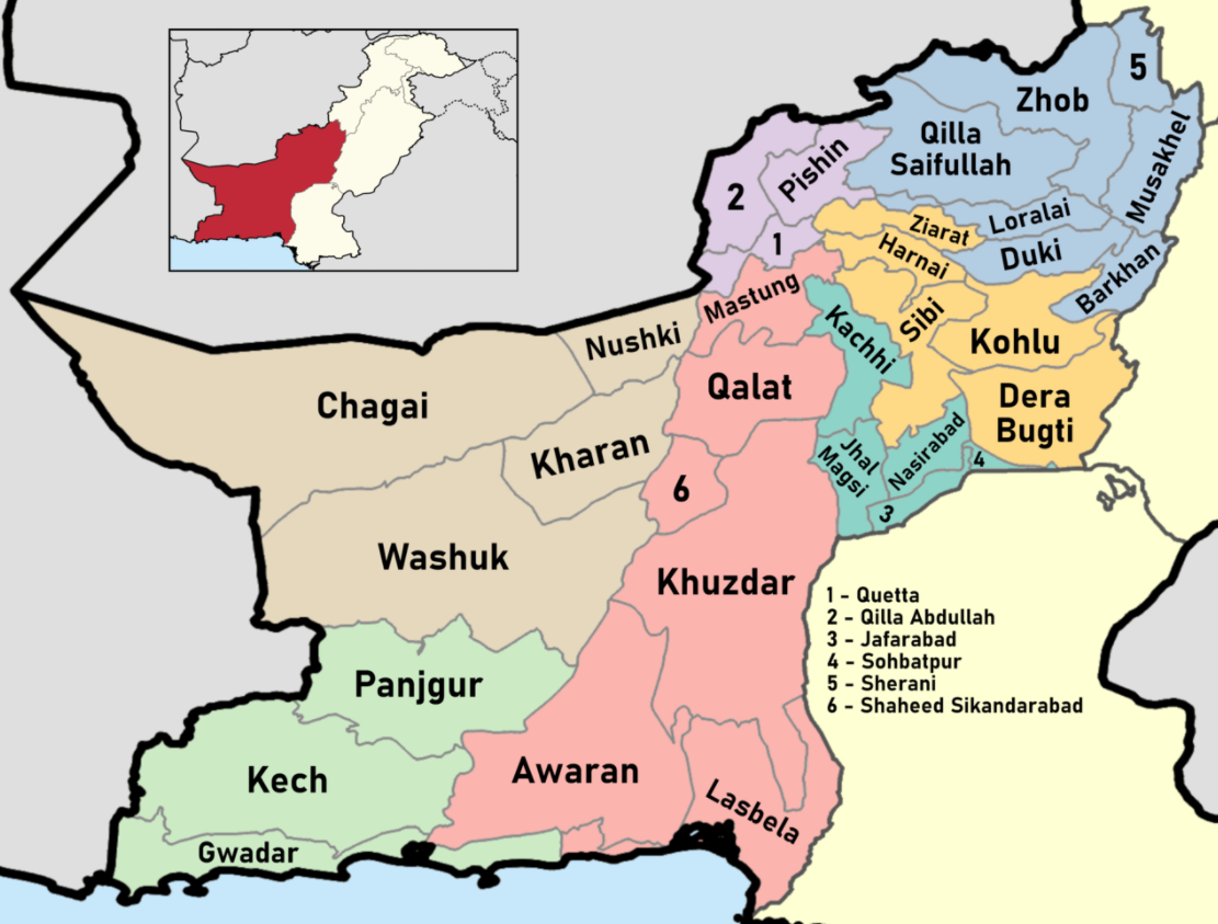 Districts Of Balochistan 
